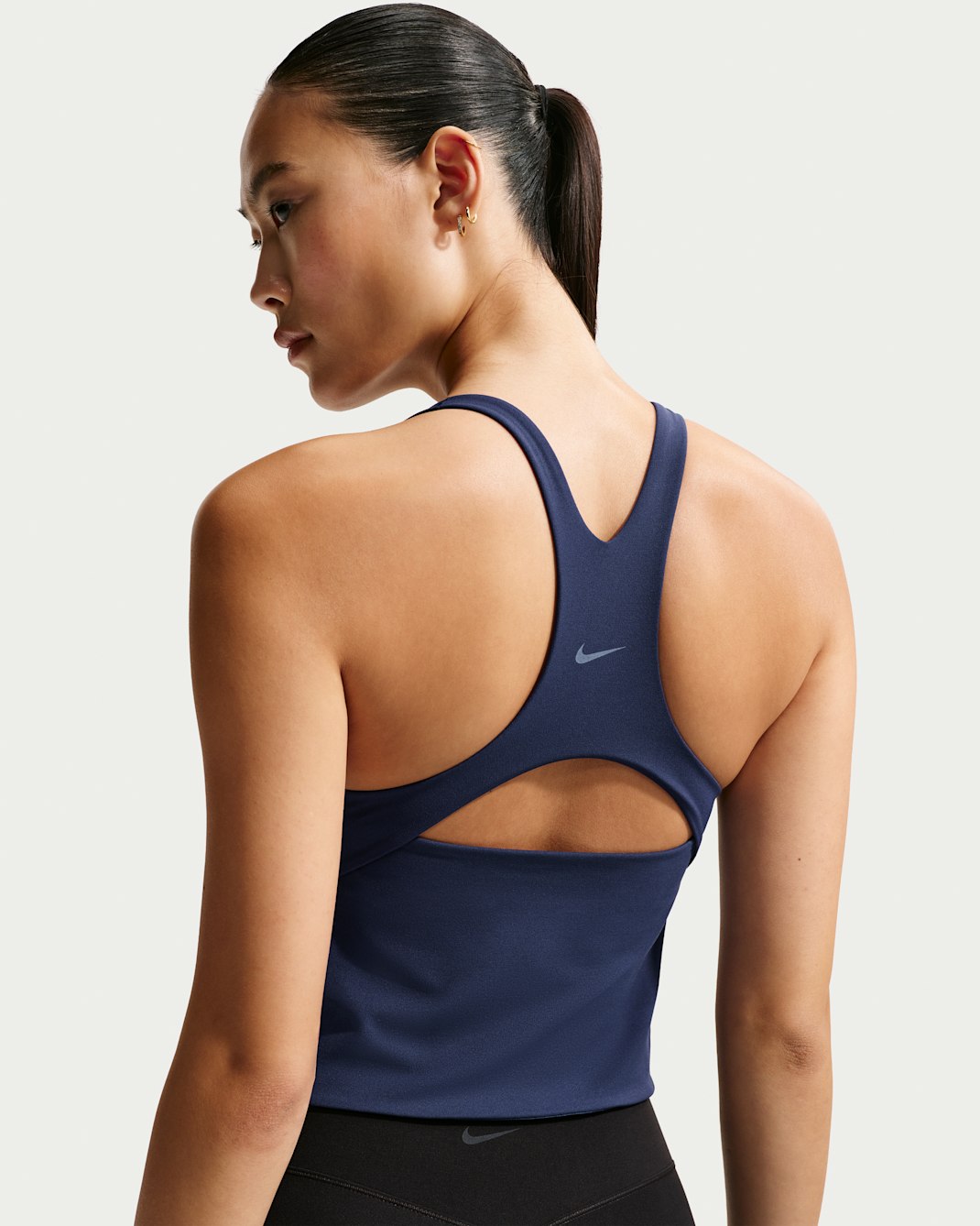 Nike Zenvy Women's Light-Support Sports Bra Tank - Midnight Navy/White