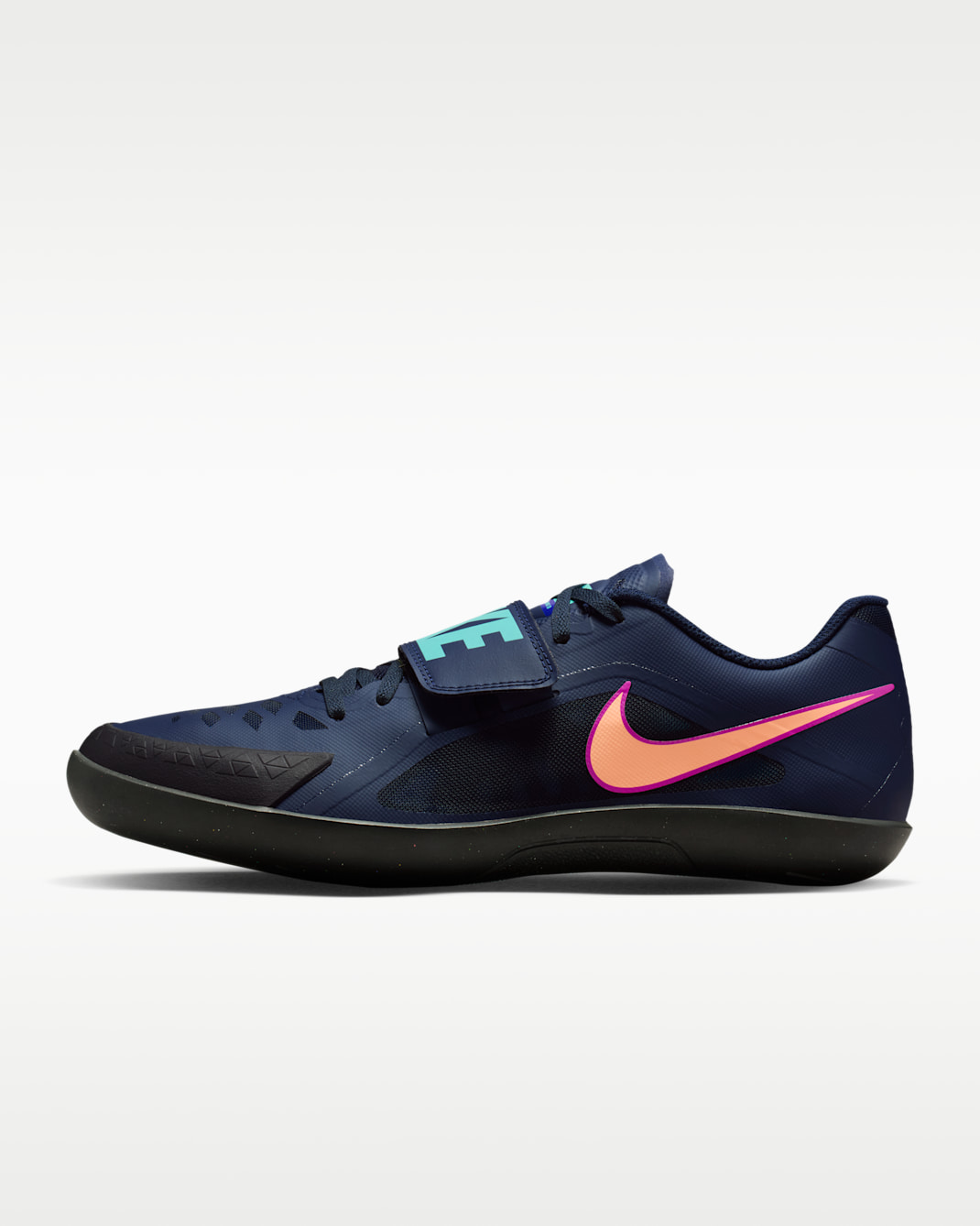 Tenis para lanzamiento en pista y campo Nike Zoom Rival SD 2 - Obsidiana/Hipervioleta/Hiperturquesa/Naranja pulso