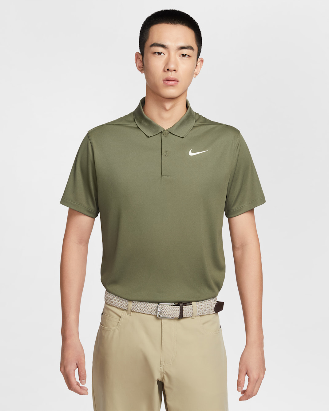 Nike Dri-FIT Victory Men's Golf Polo - Medium Olive/Pale Ivory