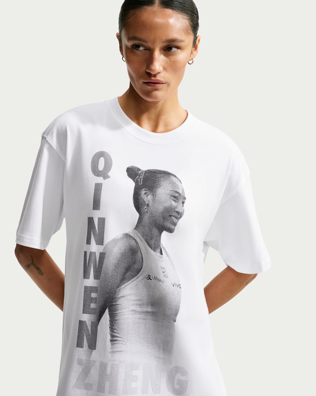 NikeCourt "Qinwen Zheng" Women's Tennis T-Shirt - White