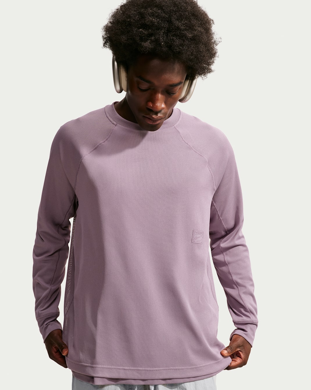 Nike N.A.C. Dri-FIT Longsleeve-Oberteil (Herren) - Purple Smoke/Purple Smoke