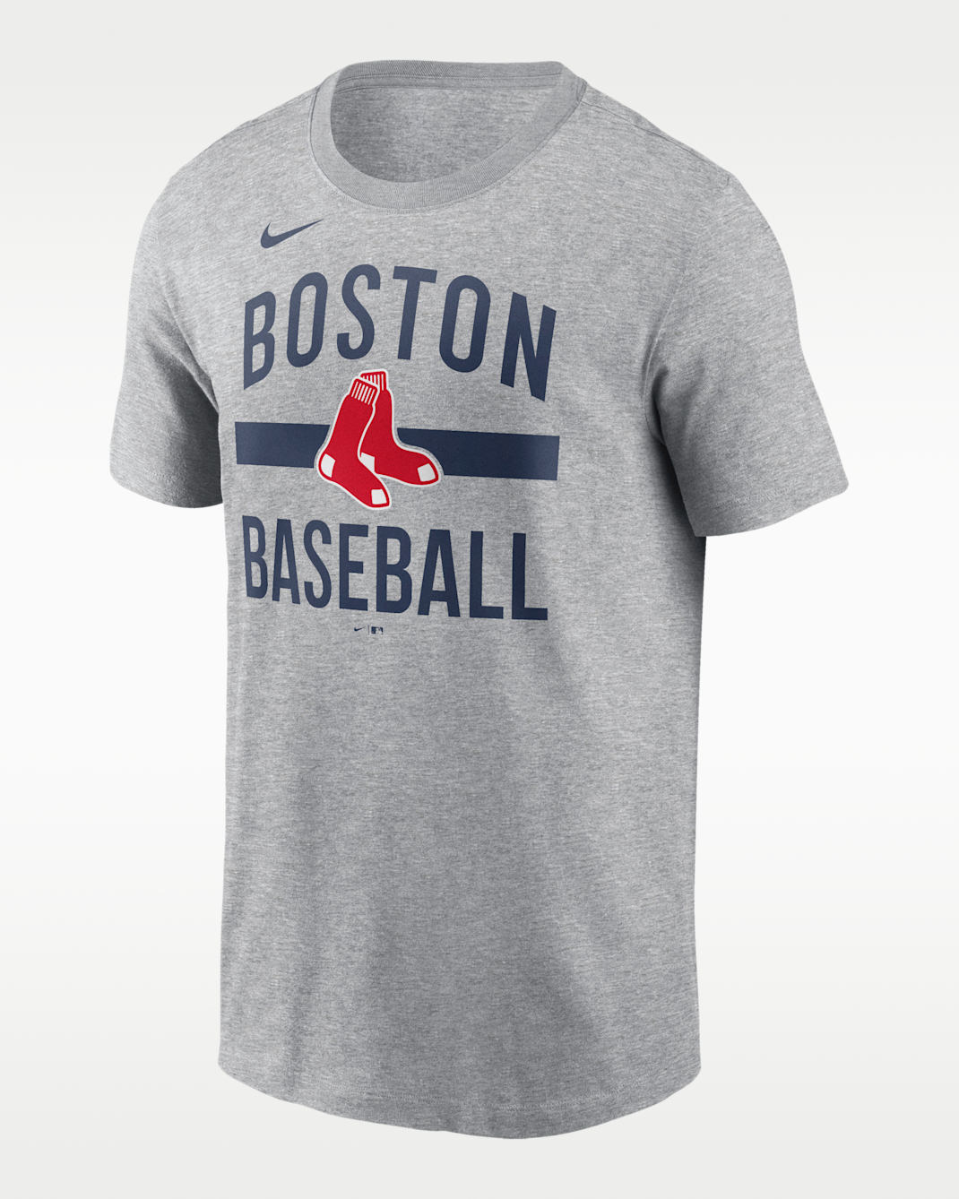 Boston Red Sox Arched Men's Nike MLB T-Shirt - Dark Grey Heather