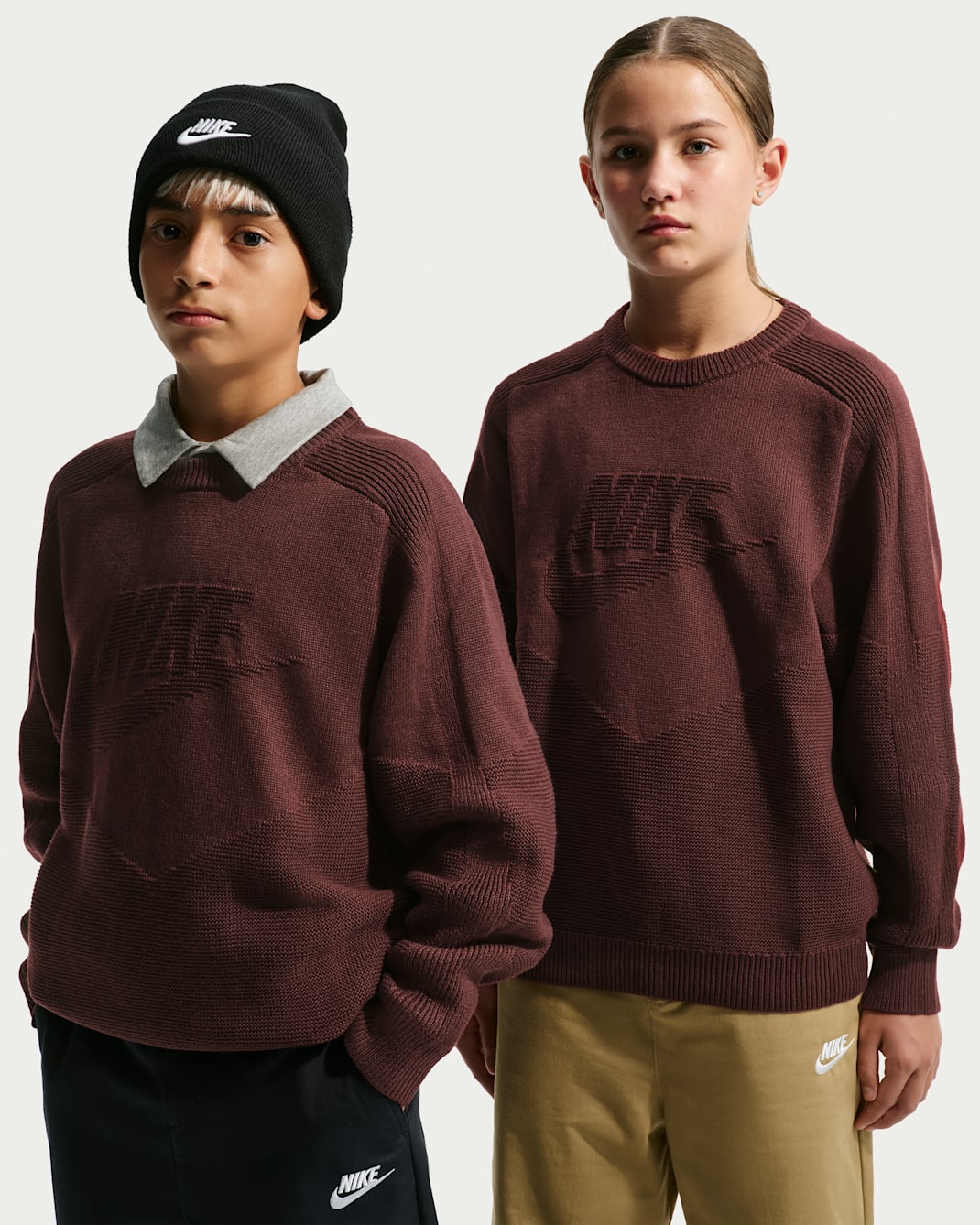 Nike Sportswear Big Kids' Crew-Neck Sweater - Mystic Dates