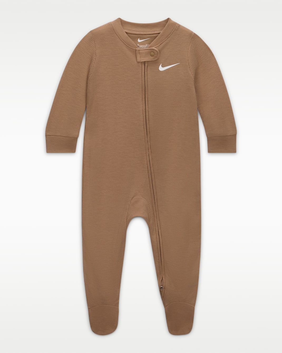 Nike Baby Viscose Waffle Knit Footed Coverall - Hemp