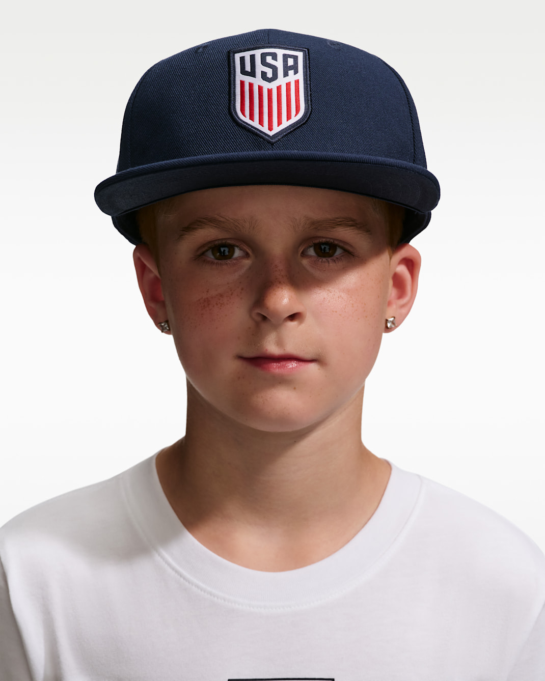 Gorra de futbol Nike para niños talla grande USA Pro - Azul marino universitario