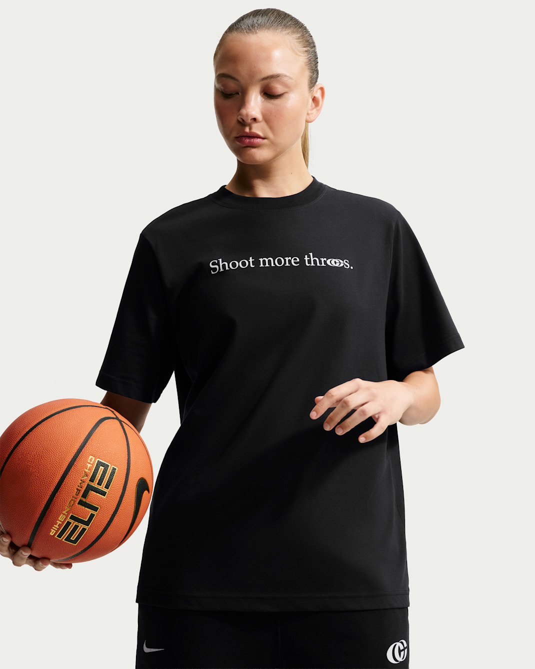 Caitlin Clark Women's Basketball T-Shirt - Black