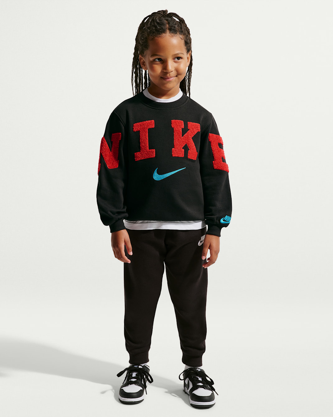Nike Club Little Kids' Chenille Fleece Crew