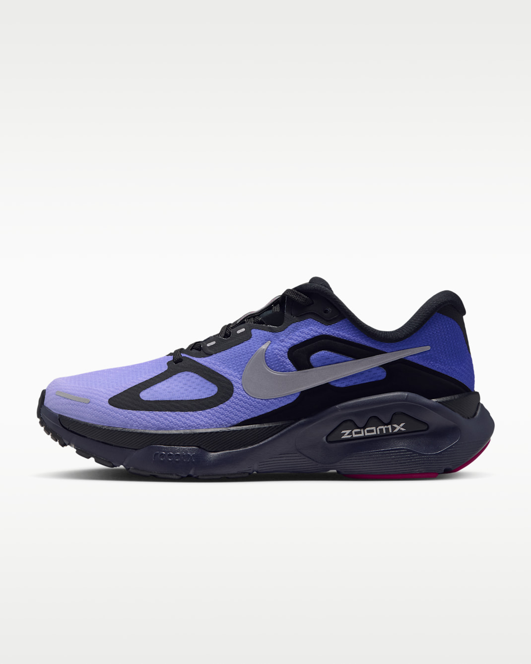 Nike Structure Plus Women's Road Running Shoes - Black/Persian Violet/Purple Pulse/Metallic Silver