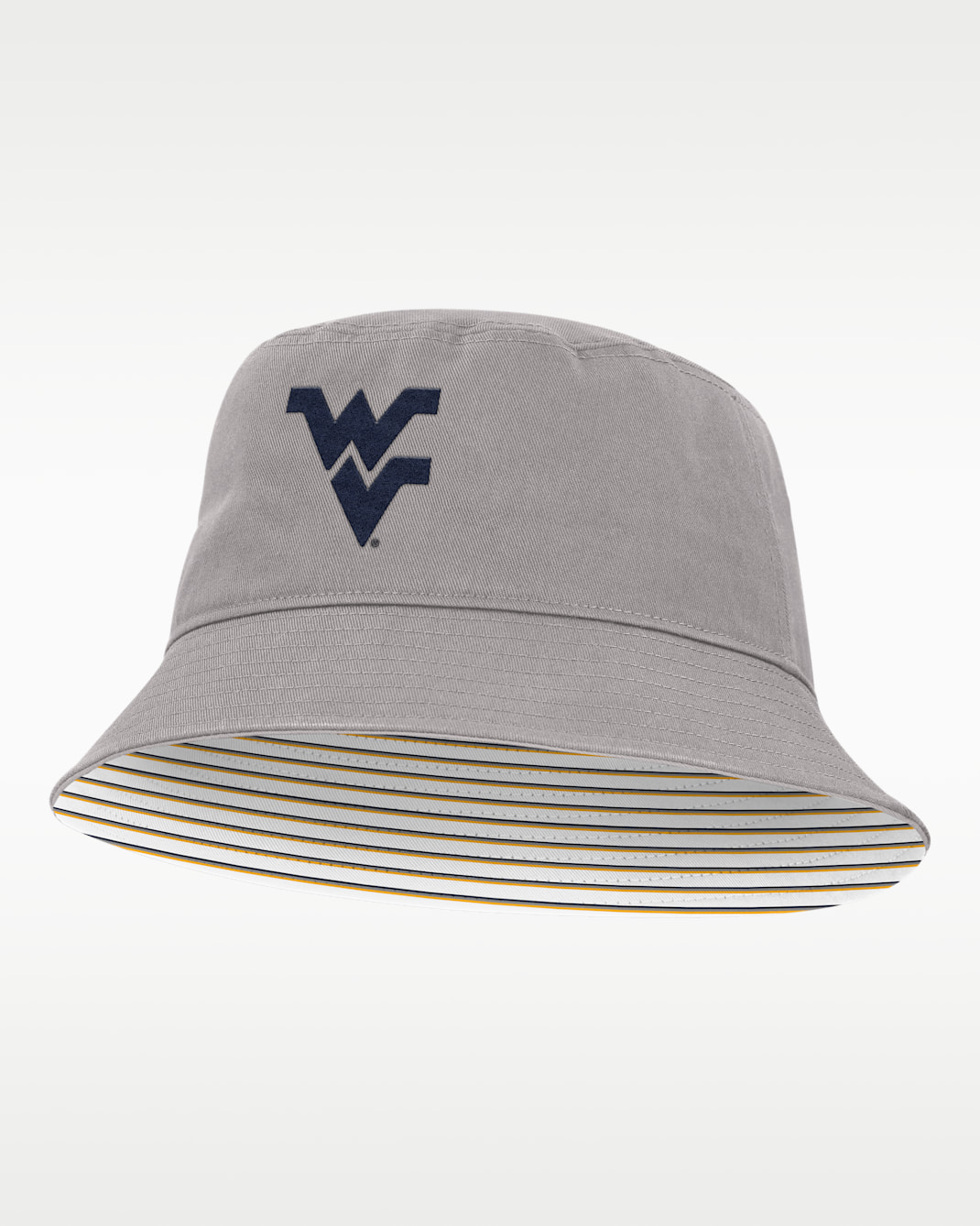 West Virginia Primetime Apex Men's Nike College Bucket Hat - Grey