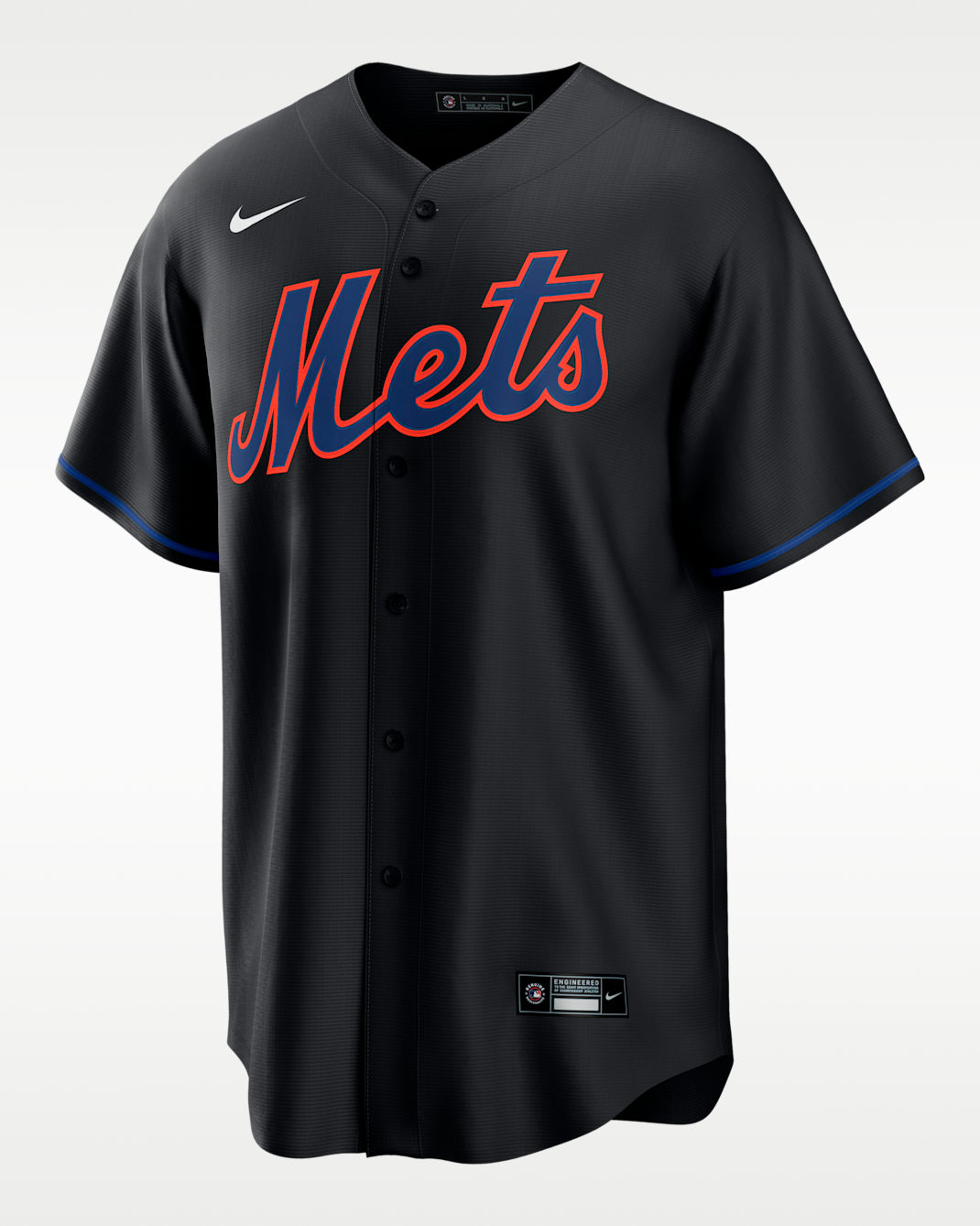 Jersey Nike de la MLB Replica para hombre Francisco Alvarez New York Mets - Negro
