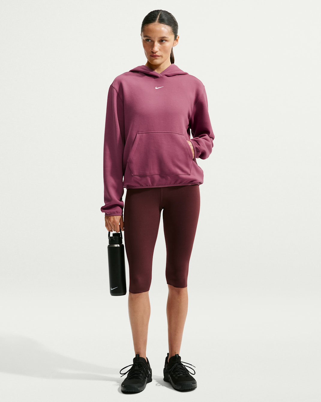 Nike Studio Fleece Sport Women's Dri-FIT Pullover Hoodie
