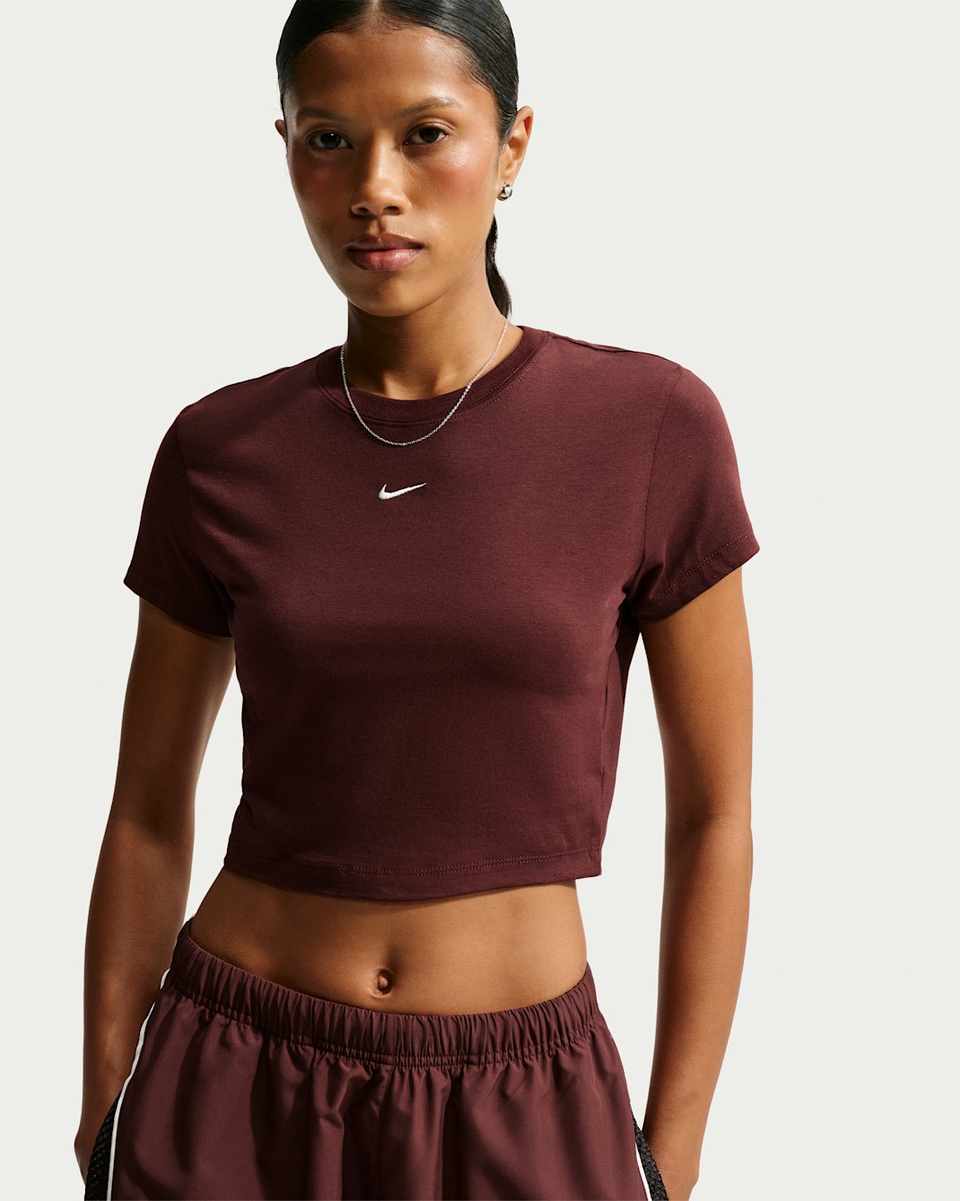 Nike Sportswear Chill Knit Women's Cropped T-Shirt - Mystic Dates/Sail
