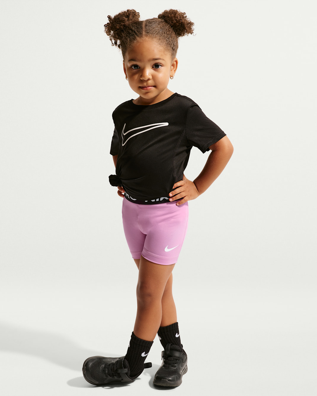 Shorts Dri-FIT infantiles Nike Pro - Morado