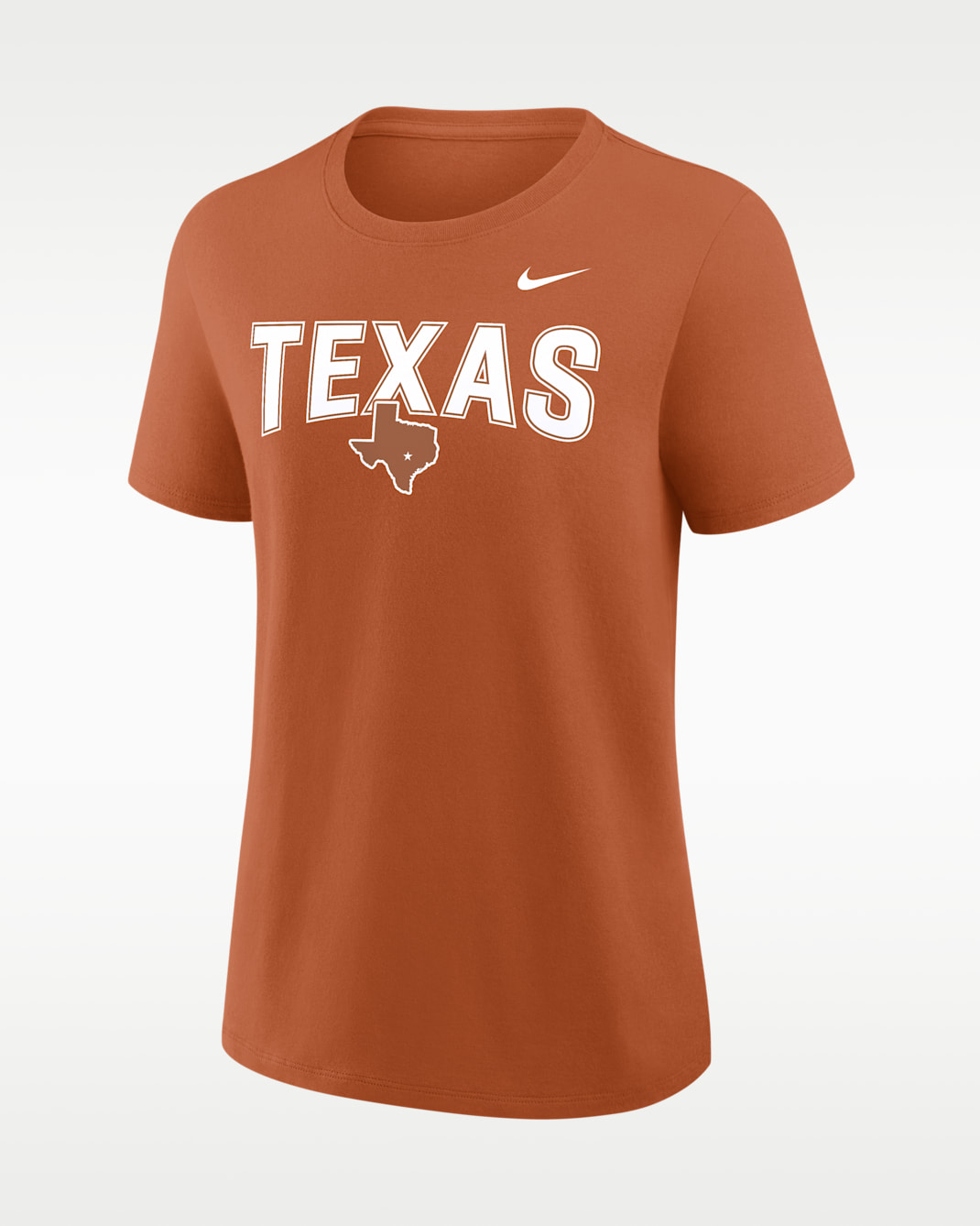 Texas Arch Logo Women's Nike College T-Shirt - Orange
