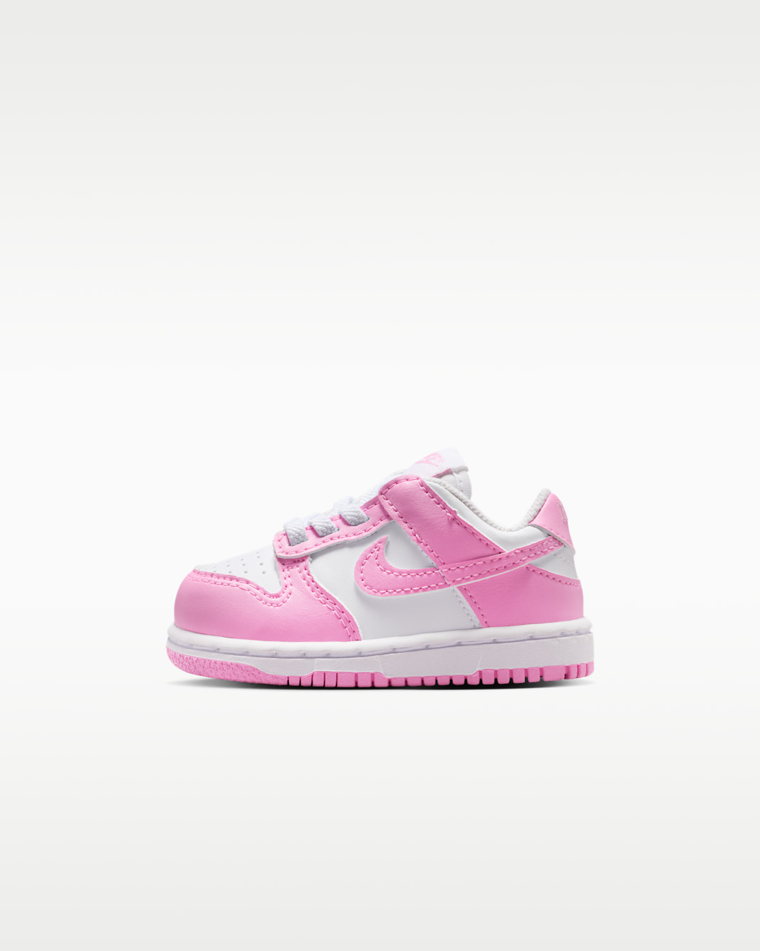 Sapatilhas Nike Dunk Low para bebé - Branco/Branco/Branco/Rosa Rise