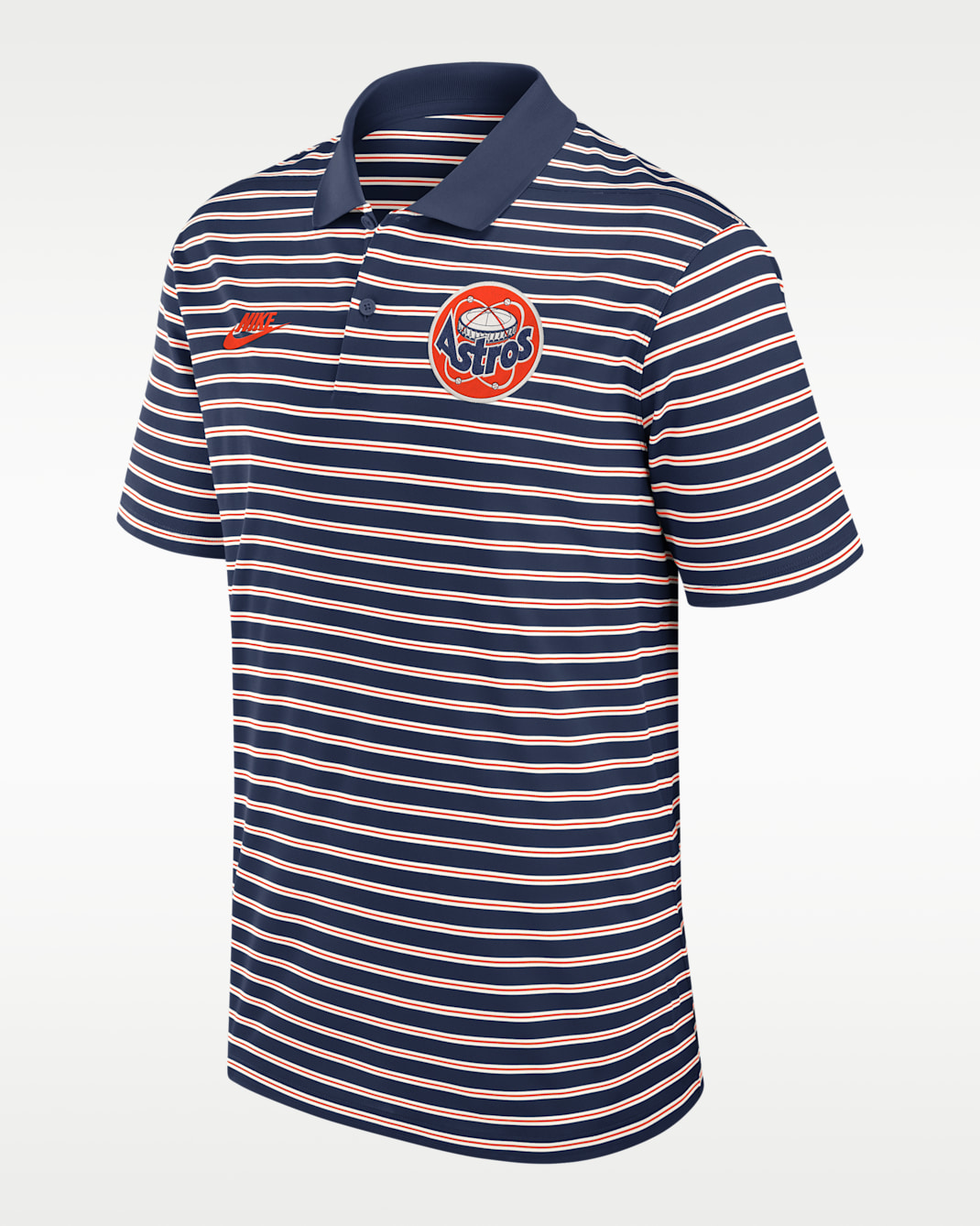 Houston Astros Cooperstown Striped Victory Men's Nike Dri-FIT MLB Polo - Navy
