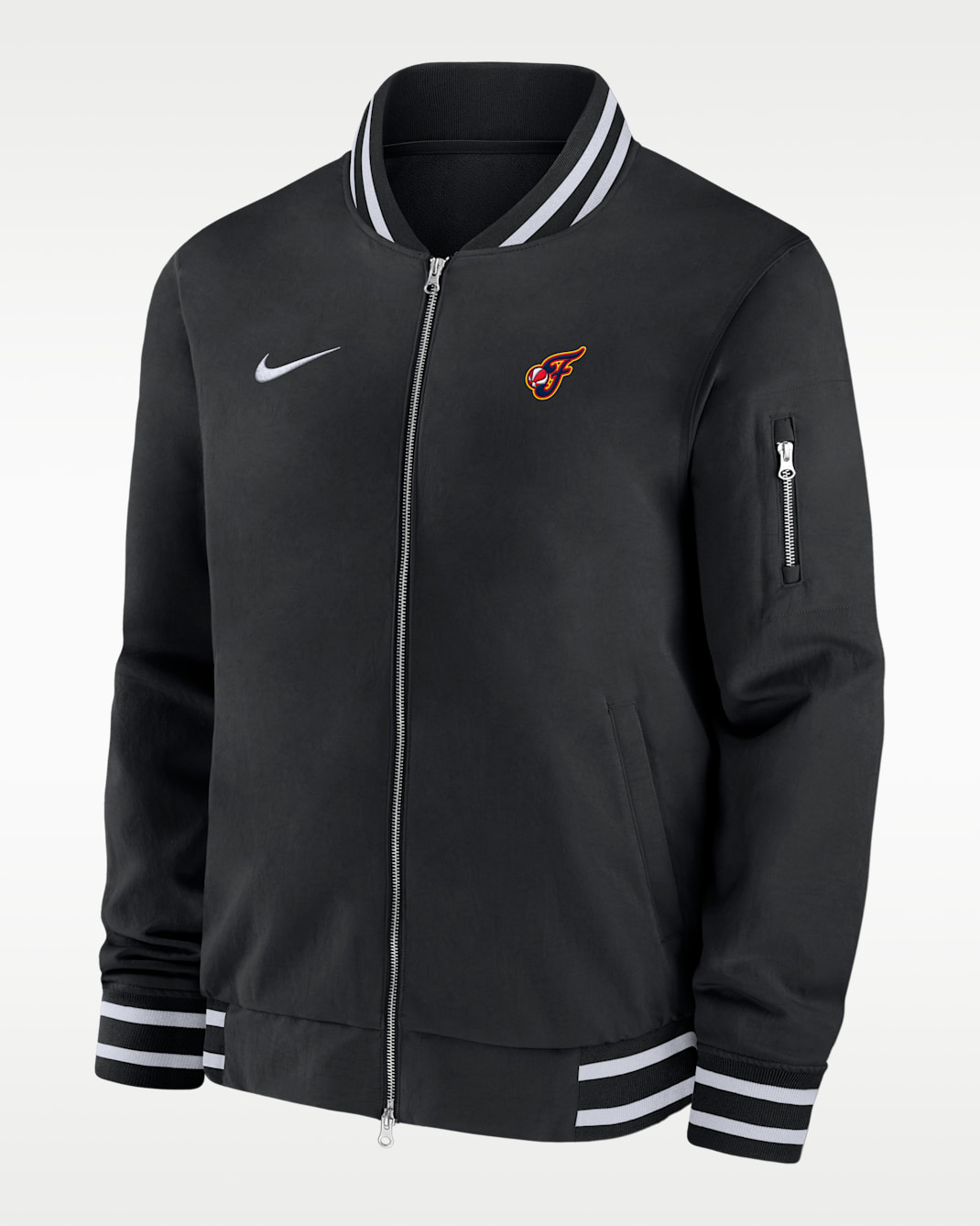 Chamarra bomber Nike de la WNBA para hombre Indiana Fever - Negro