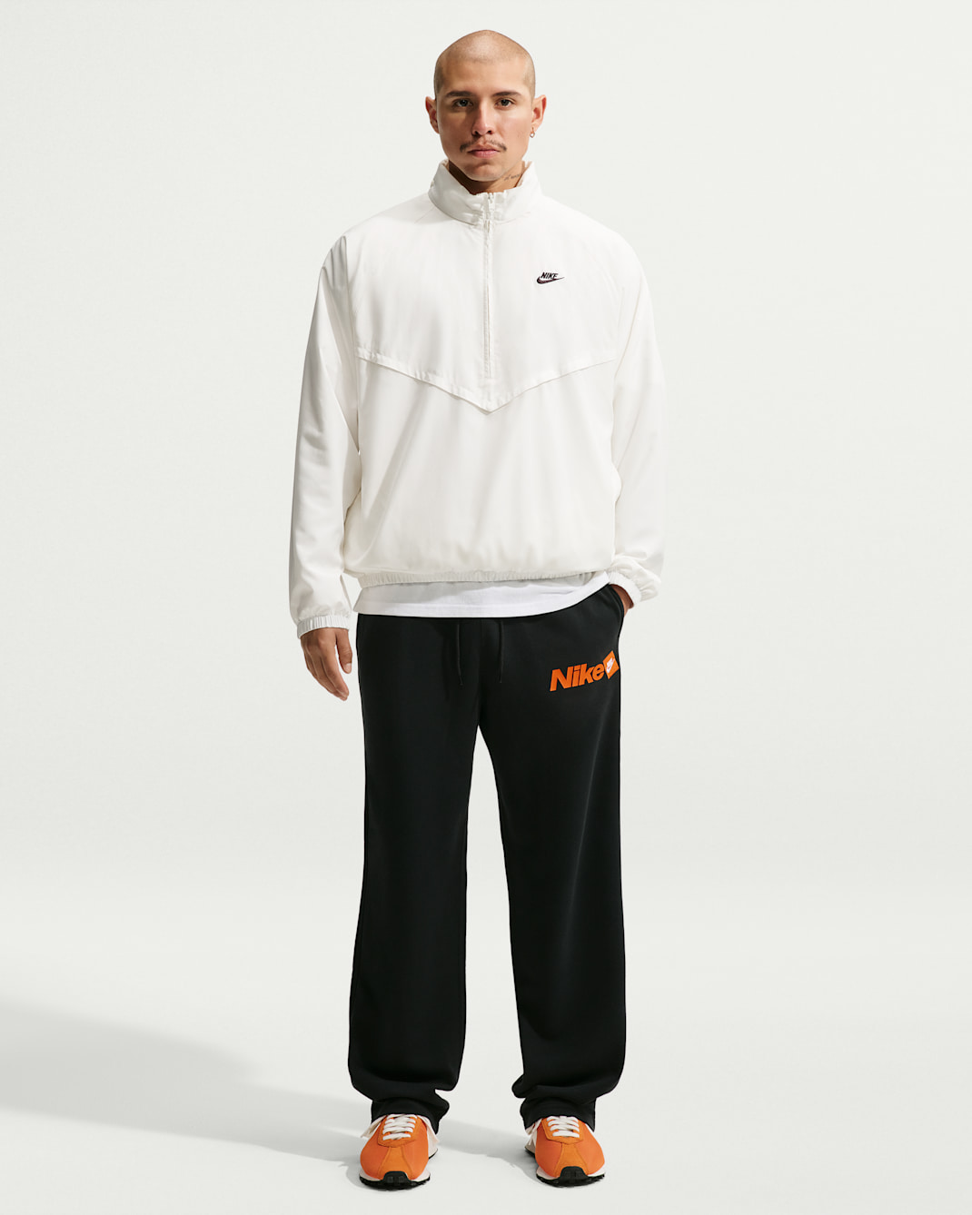 Nike Sportswear Club Men's Open-Hem French Terry Pants - Black/Black/White