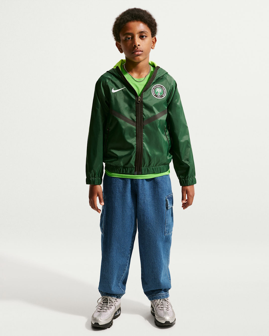 Nigeria Big Kids' Nike Dri-FIT Soccer Anthem Jacket