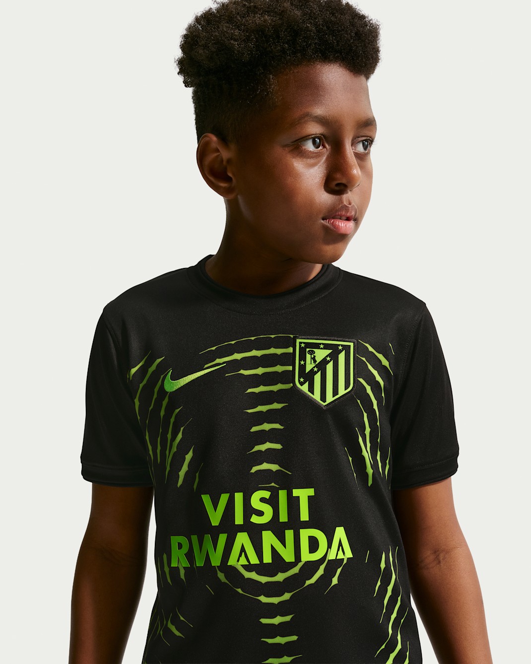 Atlético Madrid Away Big Kids' Nike Dri-FIT Soccer Pre-Match Top