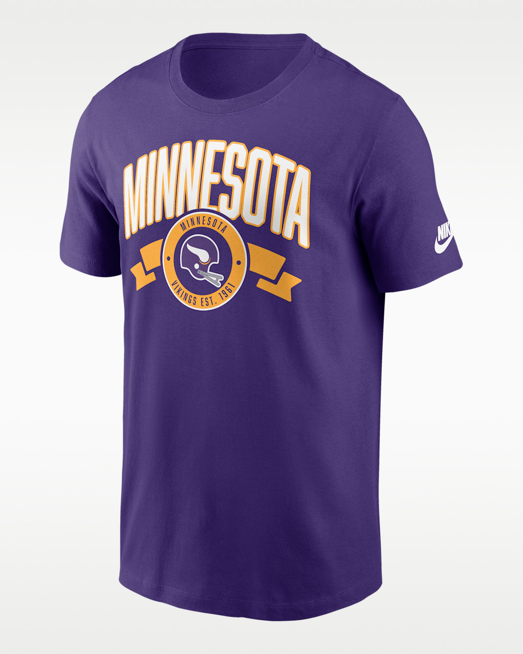 Playera Nike de la NFL para hombre Minnesota Vikings Rewind Front And Back Hit Essential - Morado