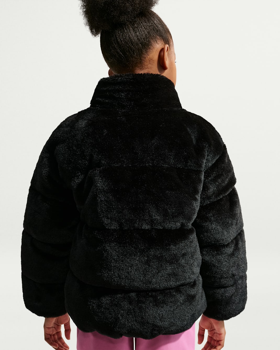 Nike Little Kids' Quilted Faux Fur Jacket