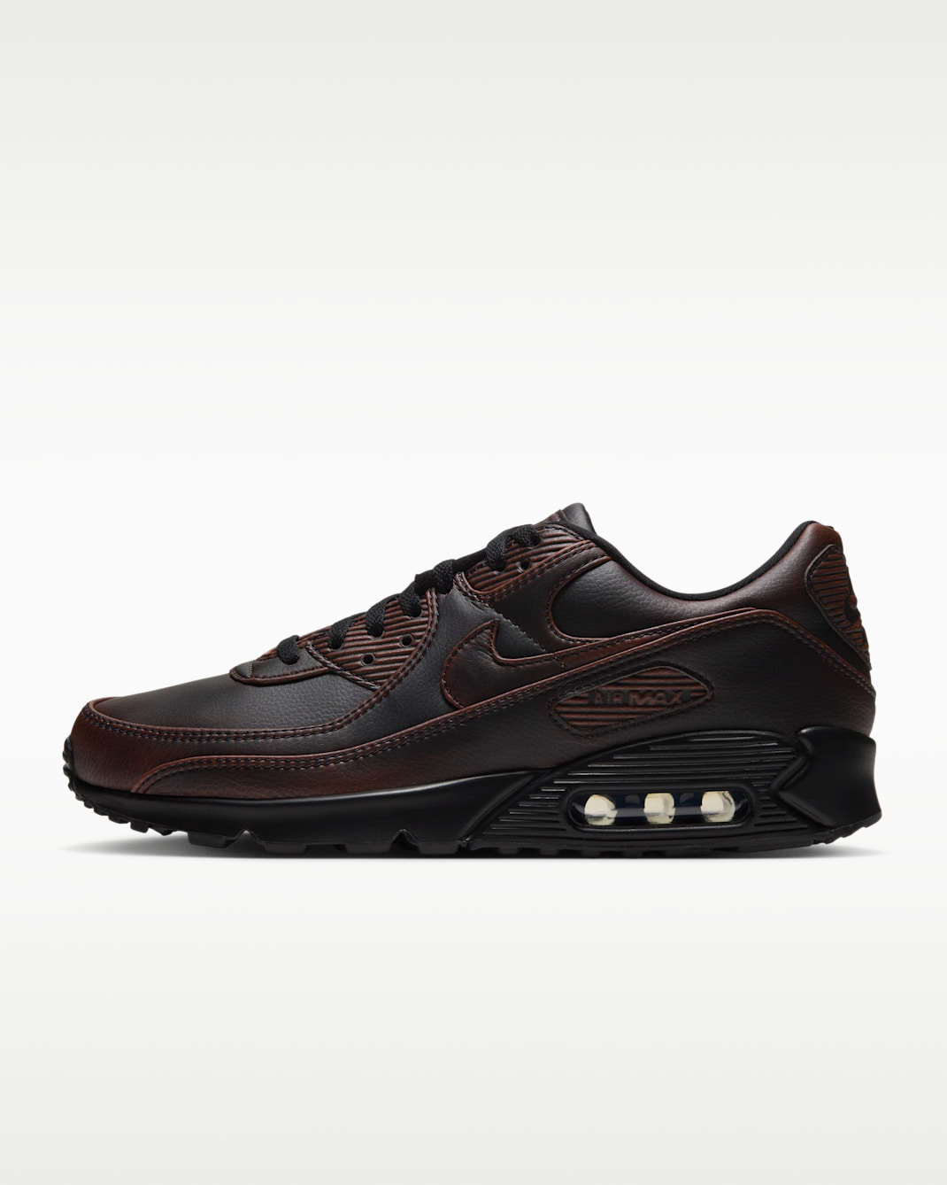 Nike Air Max 90 Premium herenschoen - Zwart/Cinnamon/Zwart