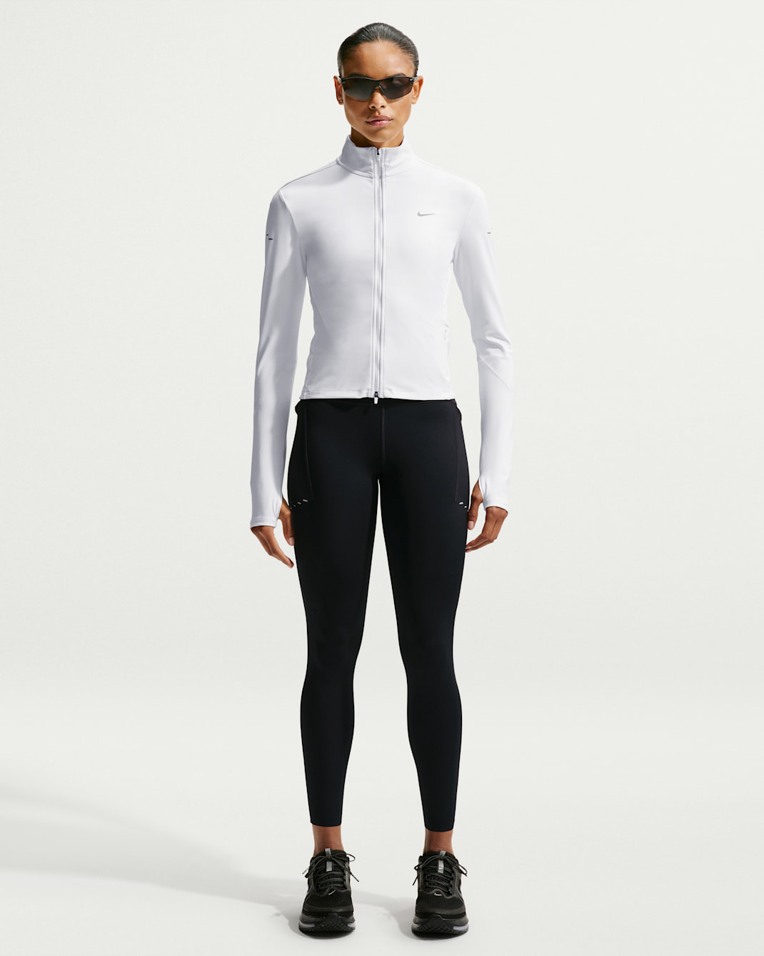 Nike Swift Malles de running de 7/8 de cintura alta amb butxaques - Dona - Negre