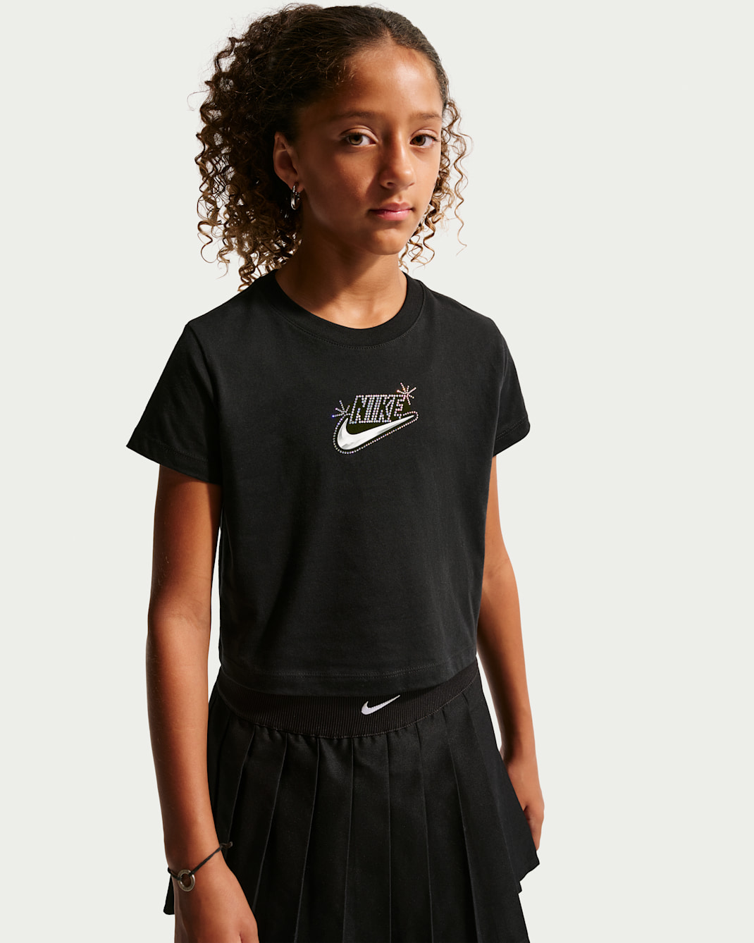 Nike Sportswear Kurz-T-Shirt (Mädchen) - Schwarz