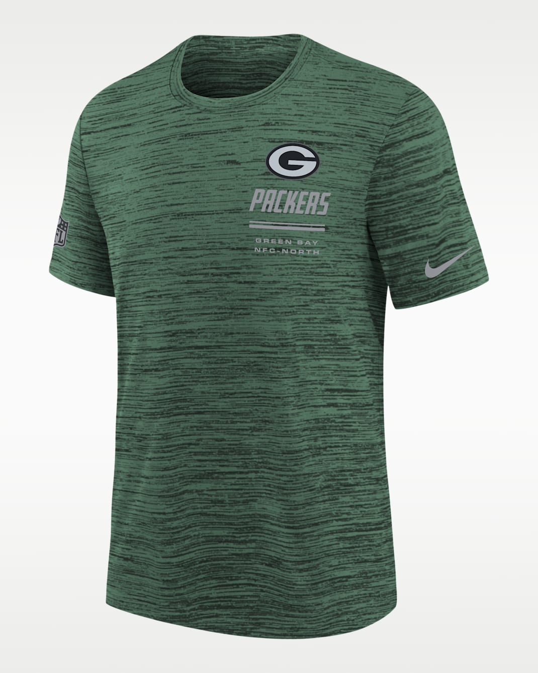 Playera Nike Dri-FIT de la NFL para niños talla grande Green Bay Packers Sideline Team Issue Velocity - Verde