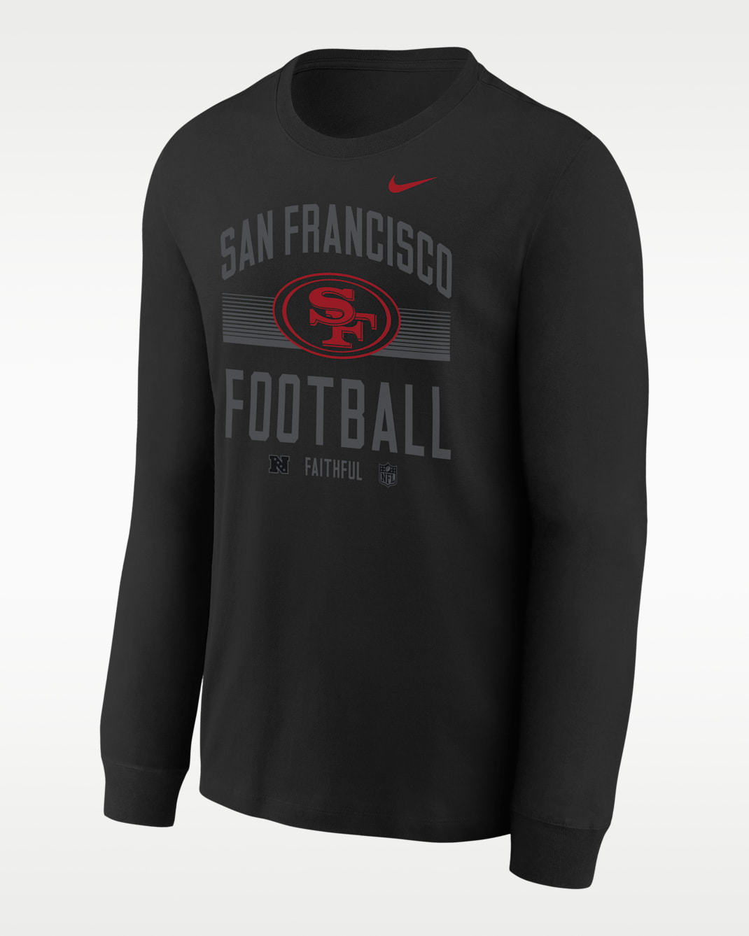 San Francisco 49ers Hometown Big Kids' Nike NFL Long-Sleeve T-Shirt - Black