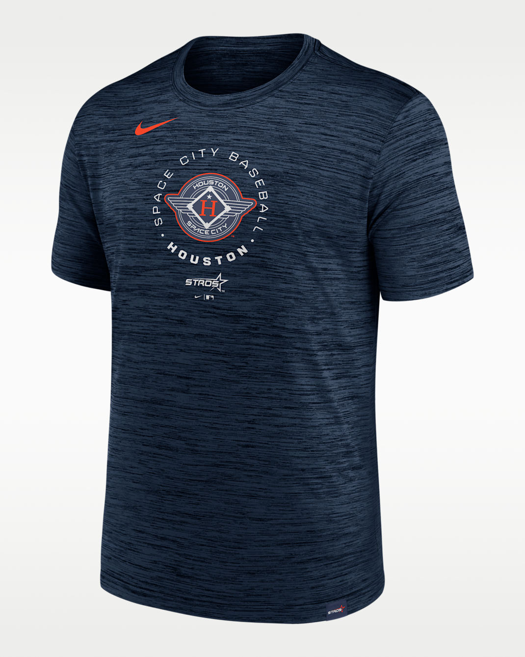 Playera Nike de la MLB Velocity para hombre Houston Astros - Azul marino medianoche