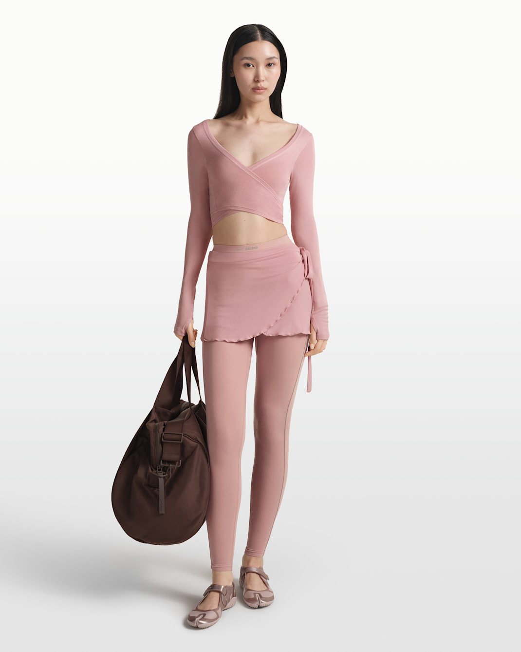 NikeSKIMS Stretch Knit Women's Wrap Skirt - NSKM HIMALAYAN