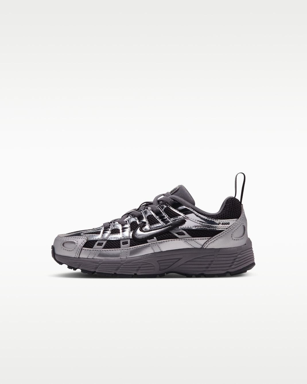 Nike P-6000 Younger Kids' Shoes - Black/Pencil Point/Dark Grey/Metallic Silver