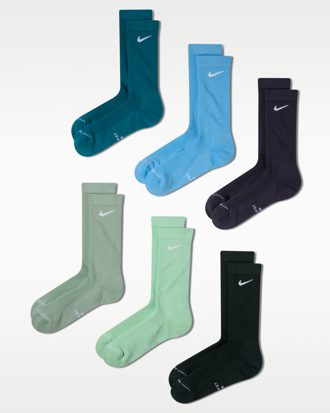 Calze di media lunghezza Nike Everyday Elevated (6 paia) - Multicolore