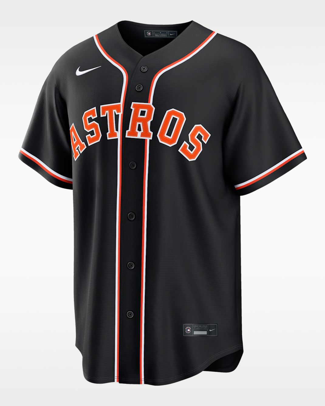 Houston Astros Men's Nike MLB Replica Fashion Jersey - Black/Orange