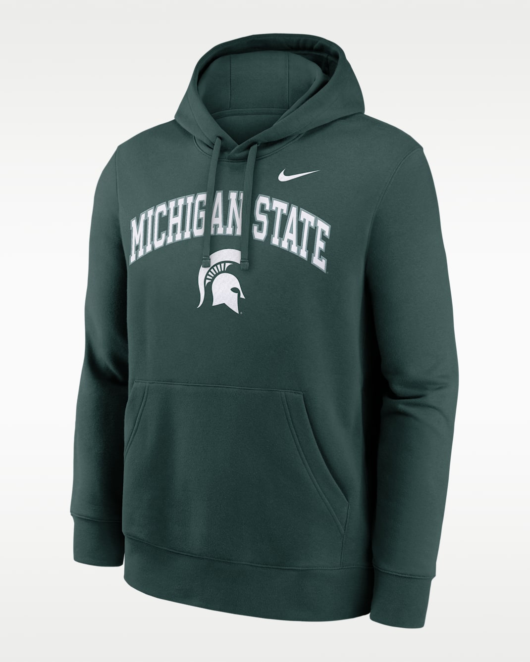 Michigan State Arch Men's Nike College Pullover Hoodie - Green