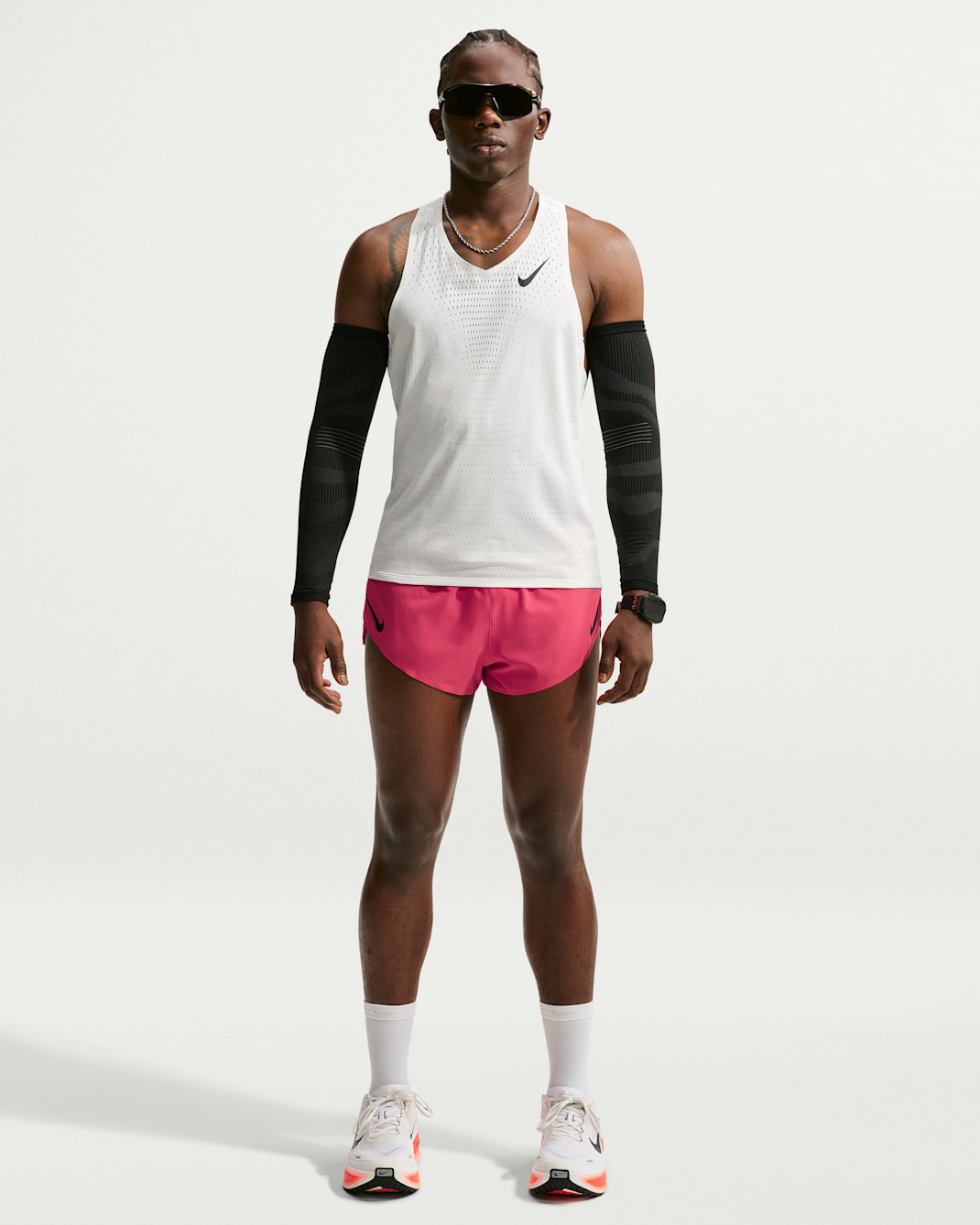Nike AeroSwift Dri-FIT ADV fôret løpeshorts til herre (5 cm) - Fusion Red/Svart