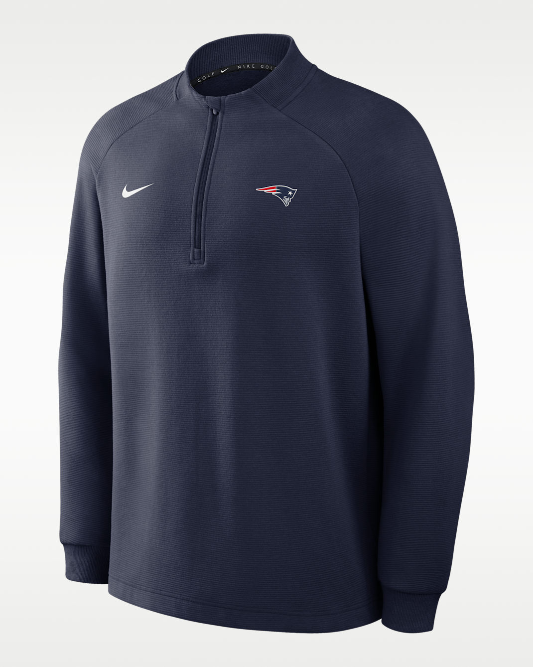 New England Patriots Par Men's Nike Therma-FIT NFL Half-Zip Pullover - Navy