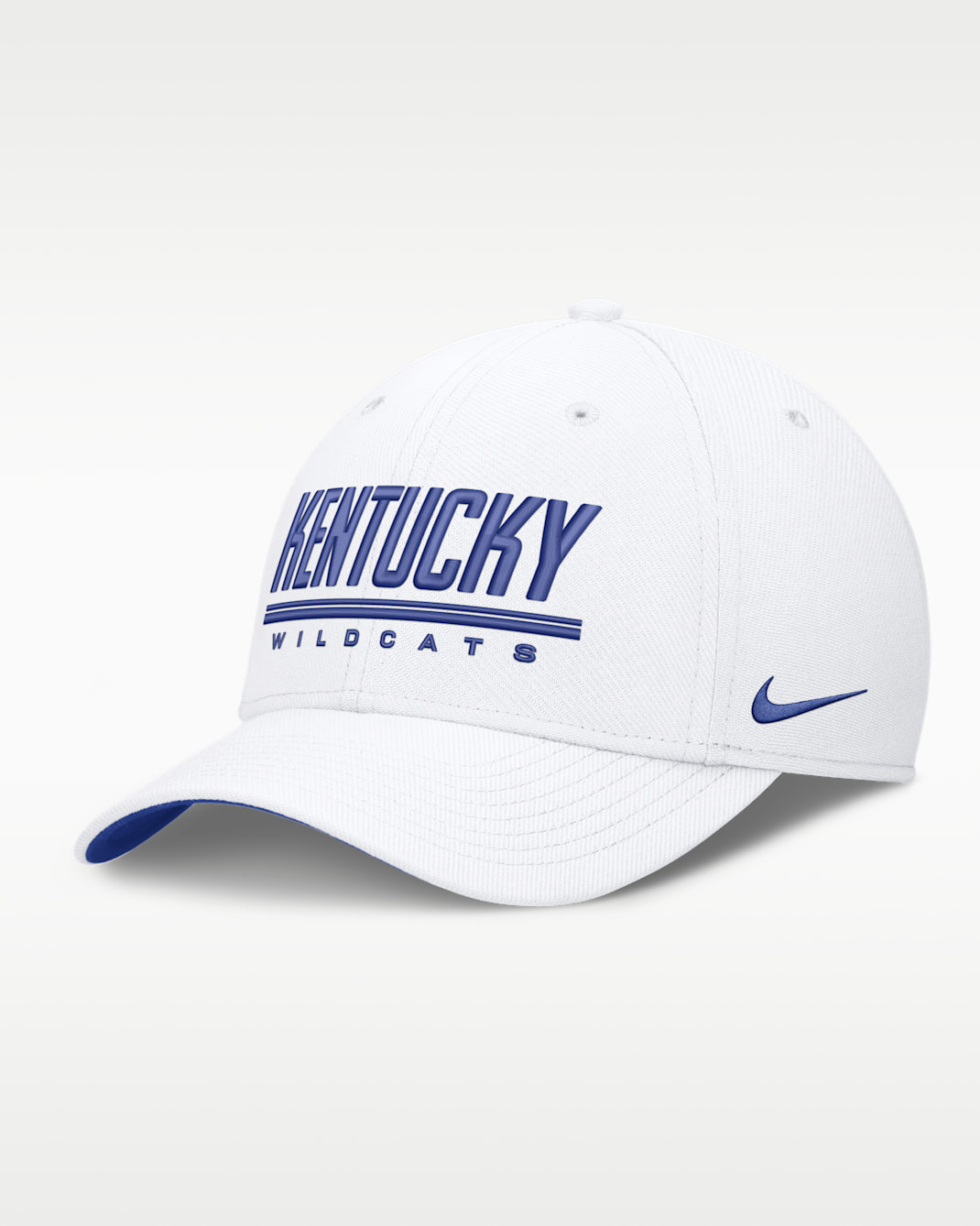 Kentucky Sideline Rise Men's Nike Dri-FIT College Hat - White/Game Royal