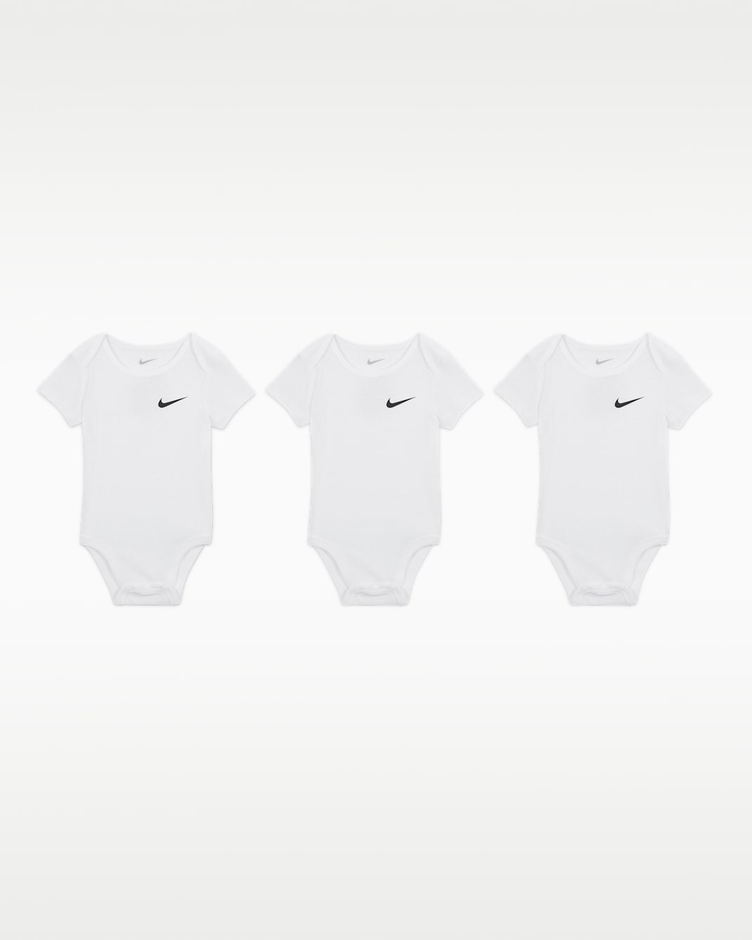 Paquete de 3 bodys Nike Mini Me para bebé - Blanco