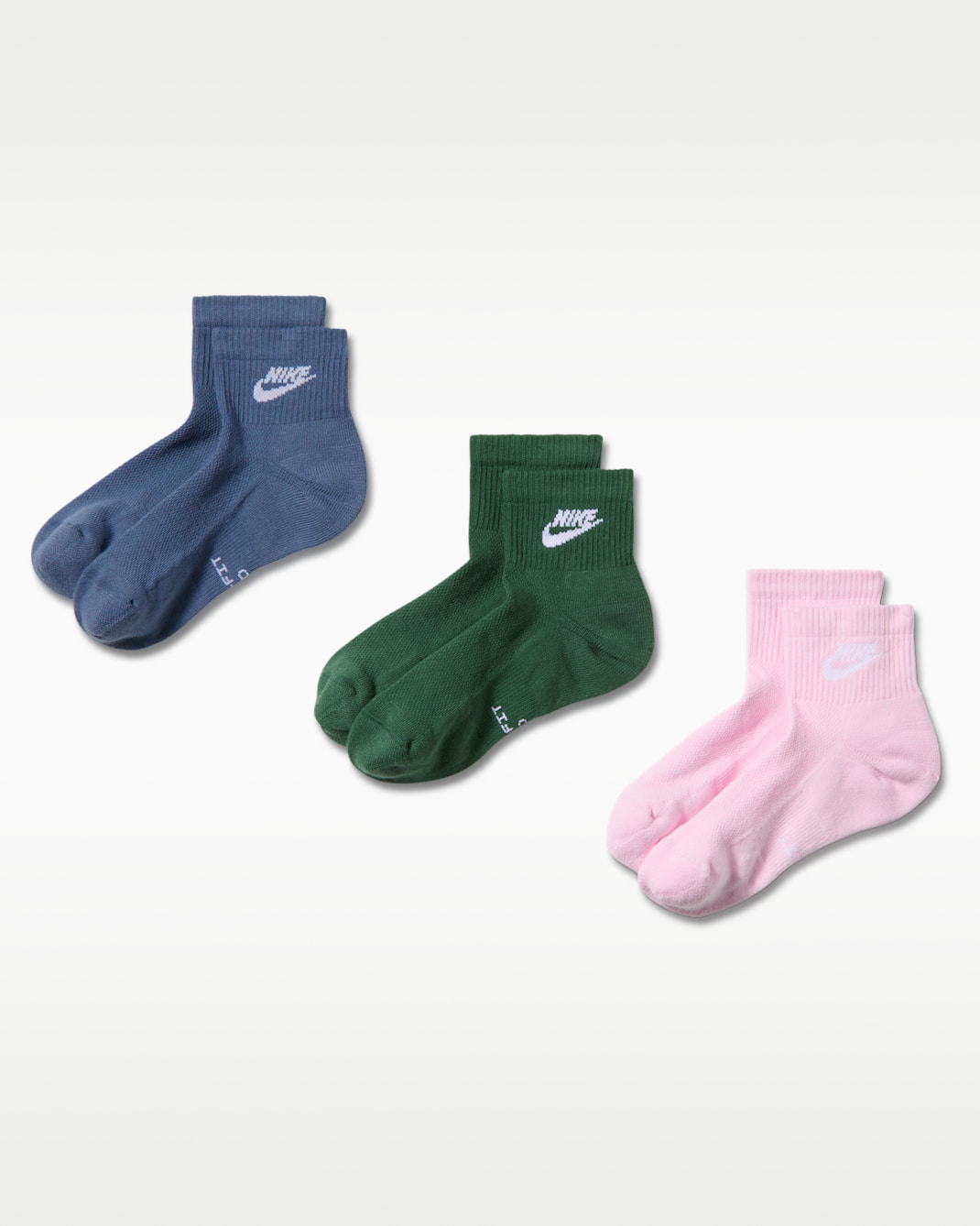 Nike Everyday Elevated Ankle Socks (3 Pairs) - Multi-Color