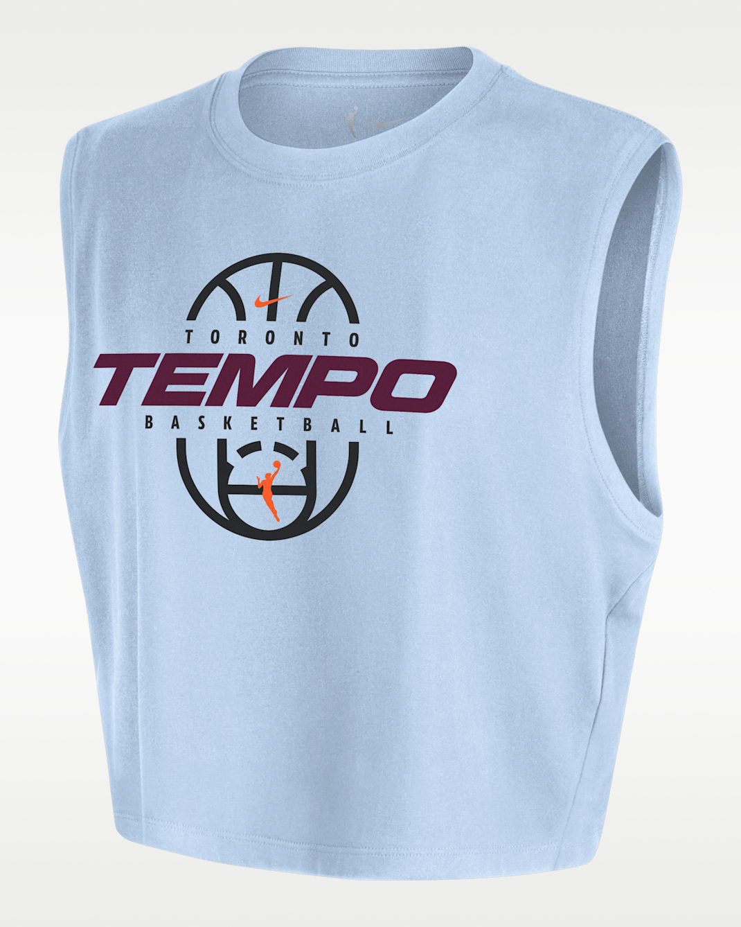 T-shirt court sans manches Nike WNBA Authentic Toronto Tempo pour femme - Hydrogen Blue