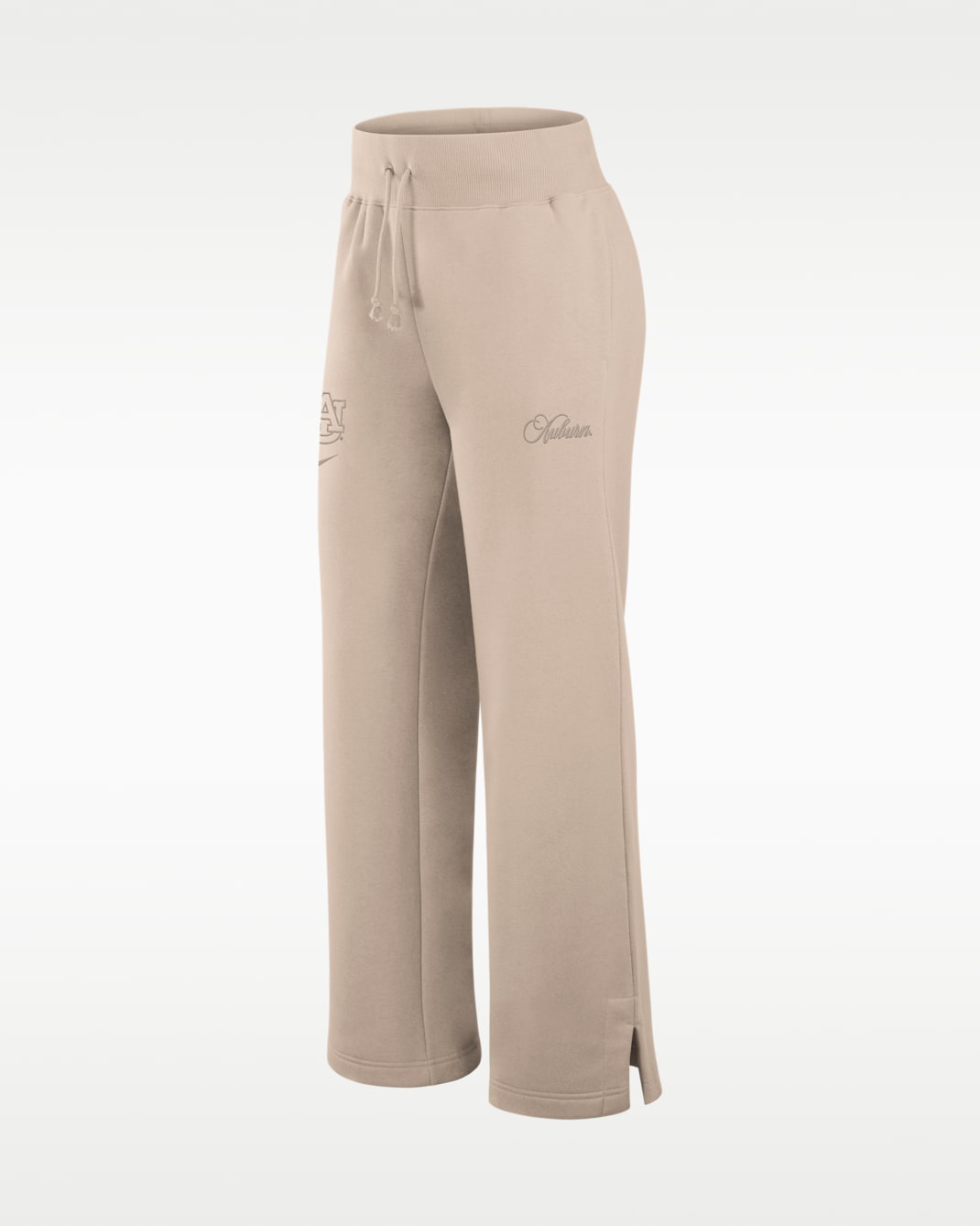 Pantalones deportivos universitarios Nike de tiro alto para mujer Auburn Neutral Stance Collection Phoenix - Tostado/Beige