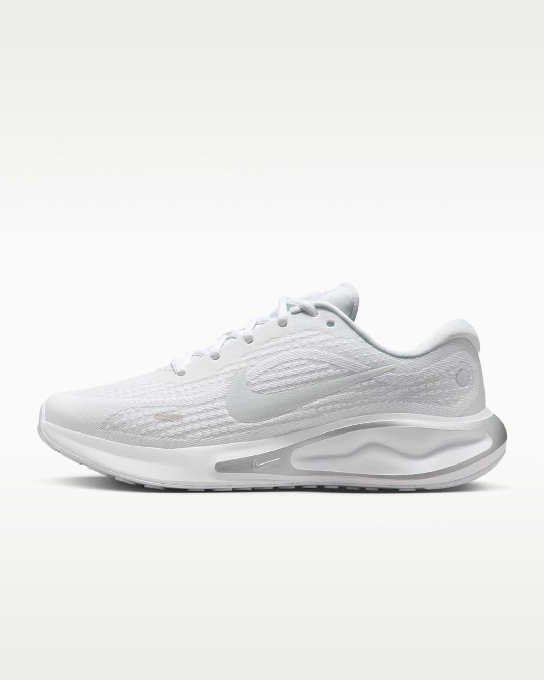 나이키 저니 런 여성 로드 러닝화 - 화이트/퓨어 플래티넘/메탈릭 실버/화이트