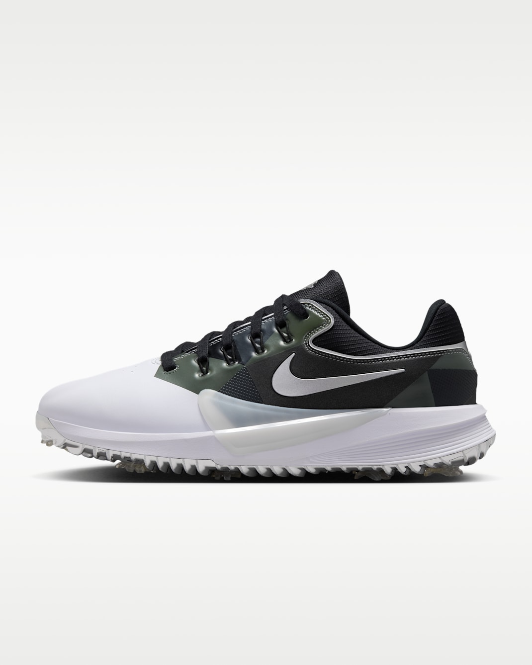 Nike Victory Pro 4 Golf Shoes - White/Metallic Silver/Fir/Black