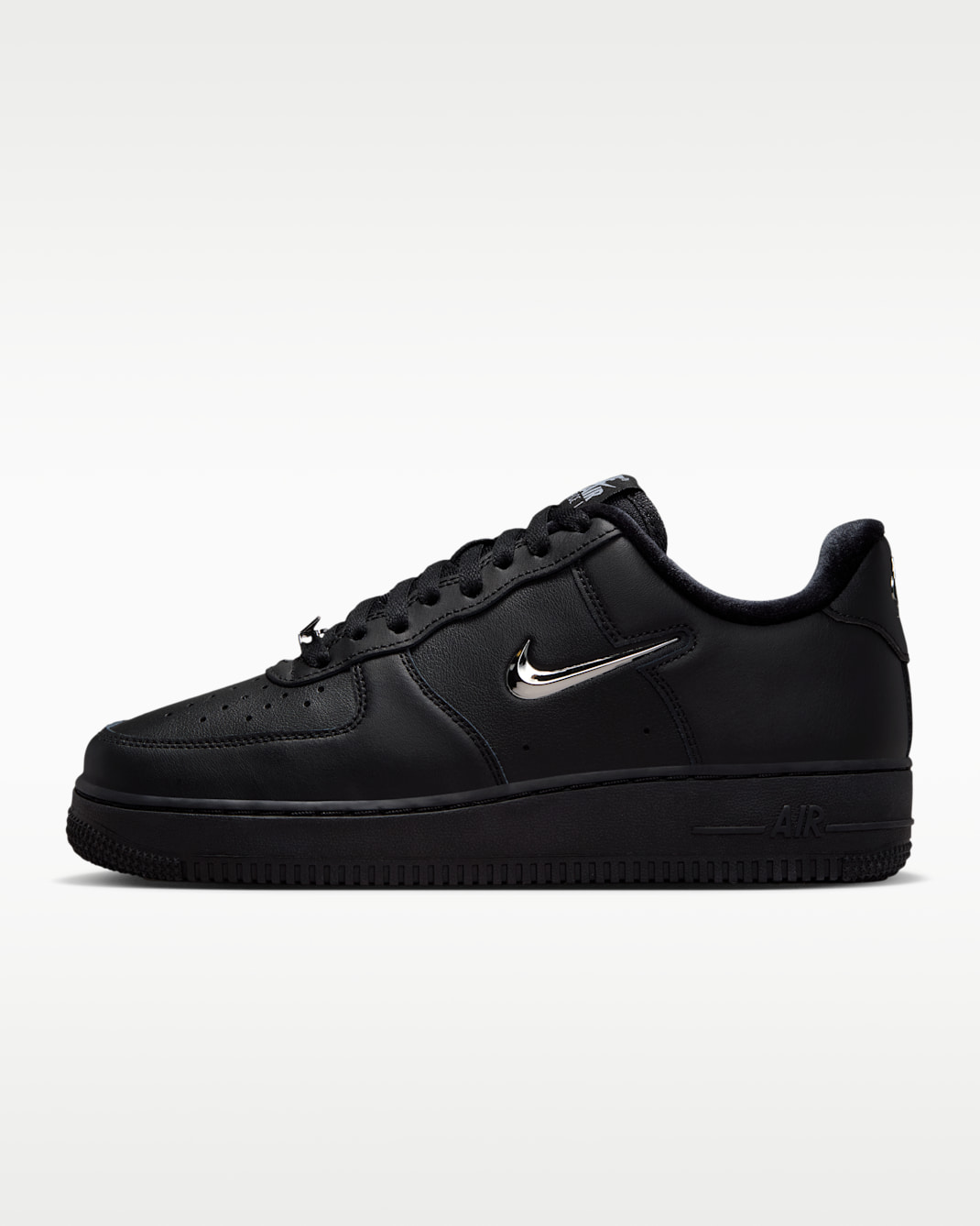 Nike Air Force 1 '07 Women's Shoes - Black/Wolf Grey/Metallic Silver