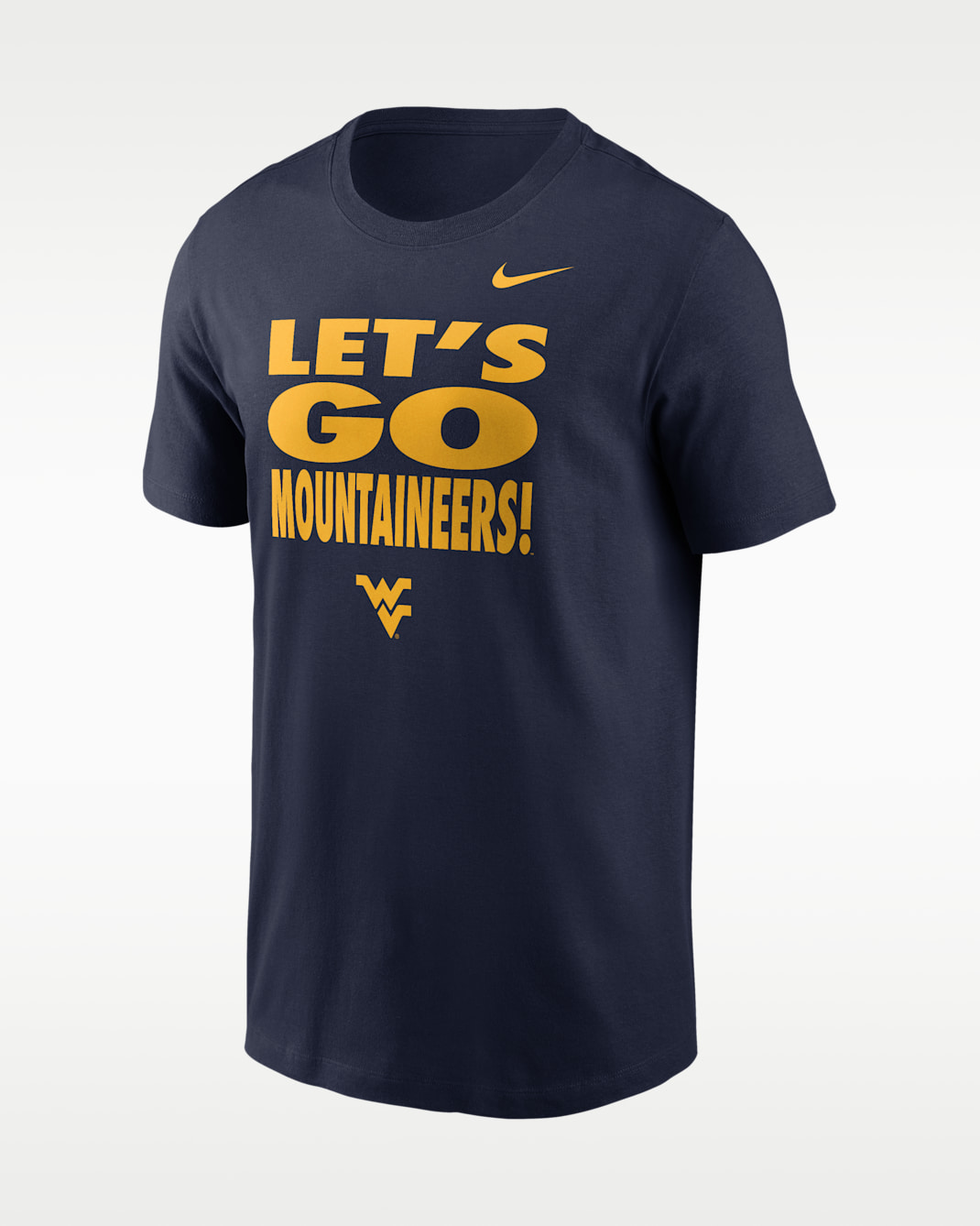 West Virginia Sideline Slogan Men's Nike Dri-FIT College Long-Sleeve T-Shirt - College Navy
