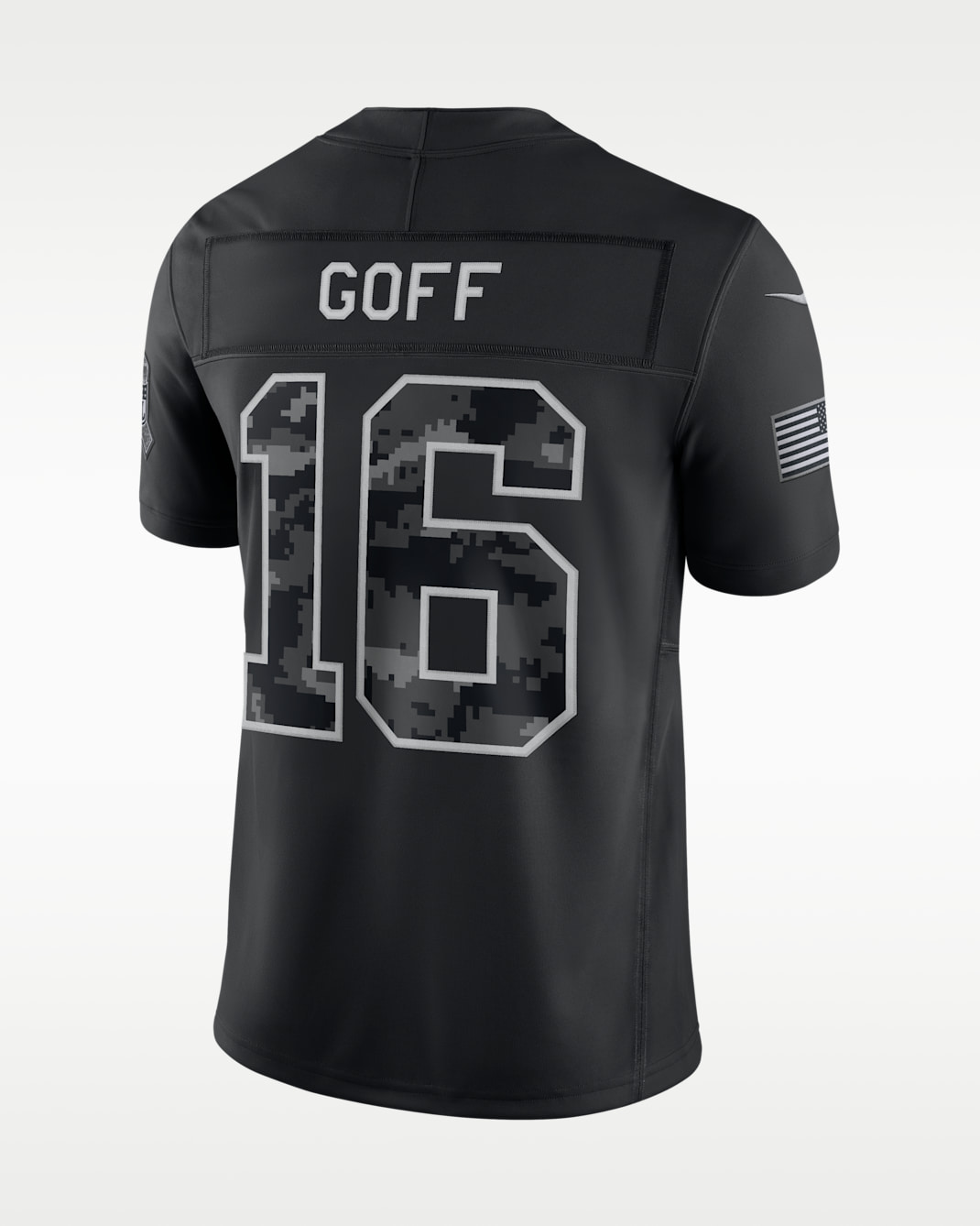 Jared Goff Detroit Lions Salute to Service Men's Nike Dri-FIT NFL Limited Jersey