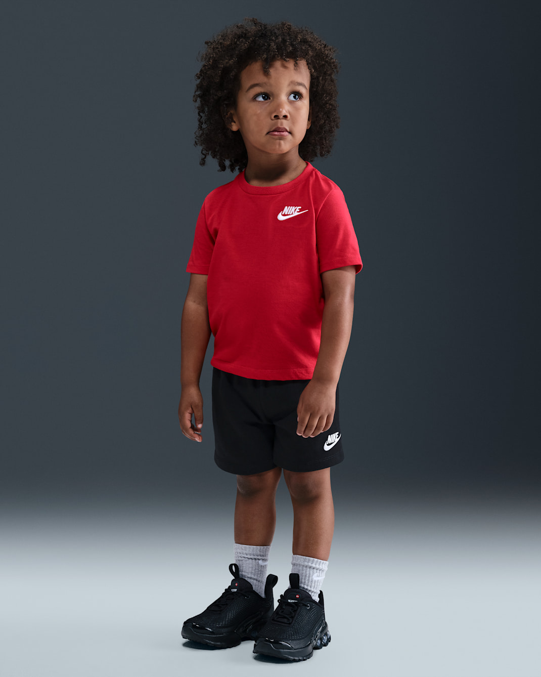 Nike Toddler Club 2-Piece Knit Shorts Set - University Red/Black